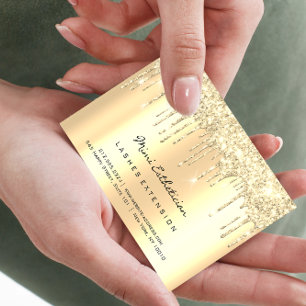 Anleitung zur Nachsorge Lash Soft Gold Tropfen Gli Visitenkarte