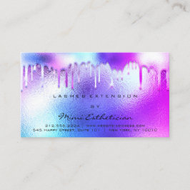 Anleitung zur Nachsorge Lashes Pink Tropfen Royal Visitenkarte