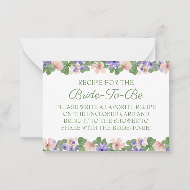 Anleitung zur Rezeptkarte Mitteilungskarte (Vorderseite)