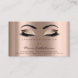 Anleitungen für die Nachsorge Lashes Extension Ros Visitenkarte