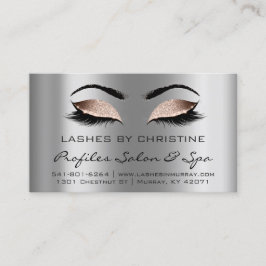 Anleitungen für die Nachsorge Lashes Extension Ros Visitenkarte