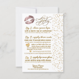 Anleitungen für Dusty Rose & Gold Confetti Lip 3