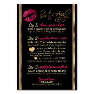 Anleitungen, Tipps und Tricks für den Hot Pink-Gli Tischnummer