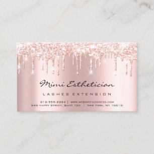 Anleitungen zur Nachsorge Lash Rose Gold Tropfen P Visitenkarte