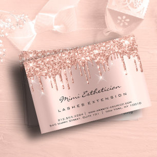 Anleitungen zur Nachsorge Lash Rose Gold Tropfen V Visitenkarte