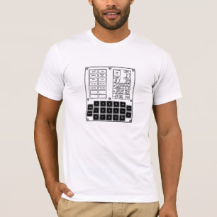 Anleitungs-Computer-T - Shirt Apollo DSKY