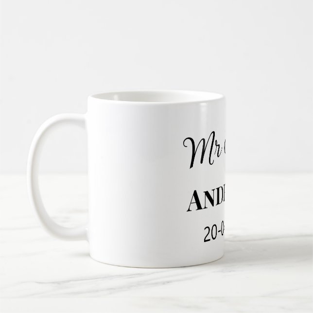 Anm & Frau geben Sie den Familiennamen Datum Jahr  Kaffeetasse (Links)