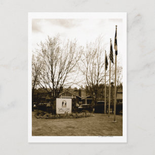 Anmelde- und Lodge-Ansicht Postkarte