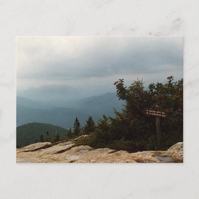 Anmelden auf der New Hampshire Mountain Postcard Postkarte (Vorderseite)