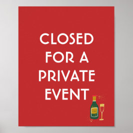 Anmelden privater Veranstaltungen, Veranstaltungsp Poster