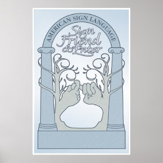 Anmelden und Eingabe (ASL) Poster