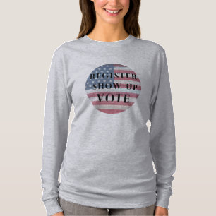 Anmelden von Abstimmungen, Registrierung und Absti T-Shirt