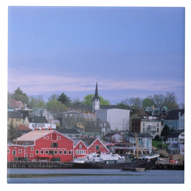 ANMERKUNG Kanada, Nova Scotia. Blick auf Lunenburg Fliese (Vorderseite)
