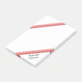 Anmerkung nach dem Ende - rote Farbtöne Post-it Klebezettel