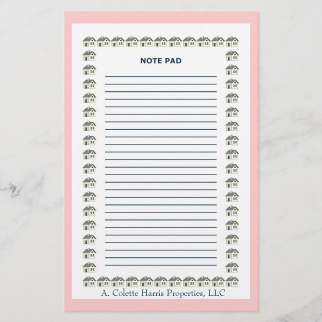 Anmerkung Pad- Design 7 Briefpapier (Vorderseite)