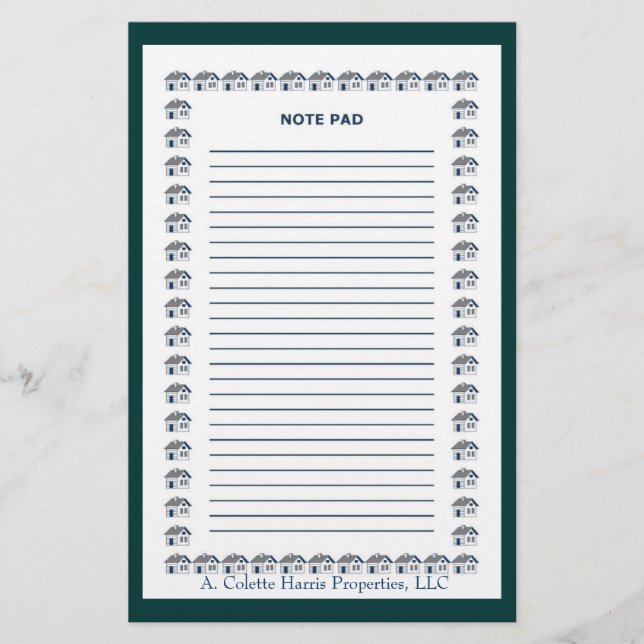 Anmerkung Pad- Design 9 Briefpapier (Vorderseite)