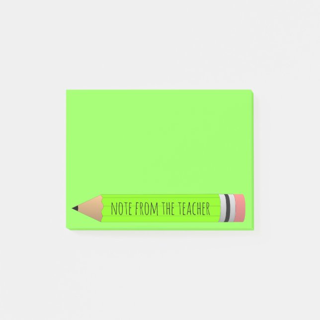 Anmerkung vom Lehrer Post-it Klebezettel (Vorderseite)