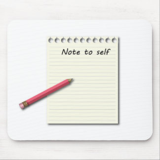 Anmerkung zum Selbstpapier und -bleistift Mousepad