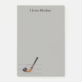 Anmerkungen des Spaß"ich Liebe Hockey" "Post-It Post-it Klebezettel