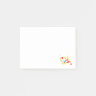 Anmerkungen ~ Japan-USA Freundschaft Post-it Klebezettel