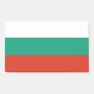 Anmerkungen unter der Flagge Bulgariens Post-it Klebezettel