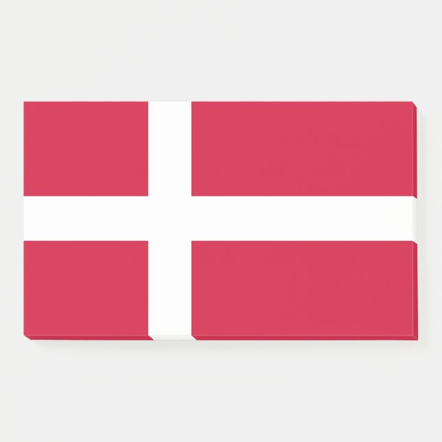 Anmerkungen unter der Flagge Dänemarks Post-it Klebezettel (Vorderseite)