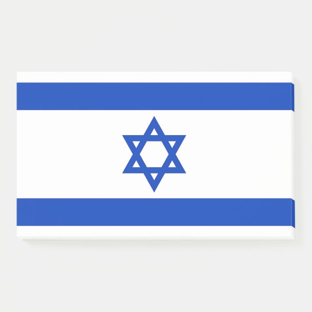 Anmerkungen unter der Flagge Israels Post-it Klebezettel (Vorderseite)
