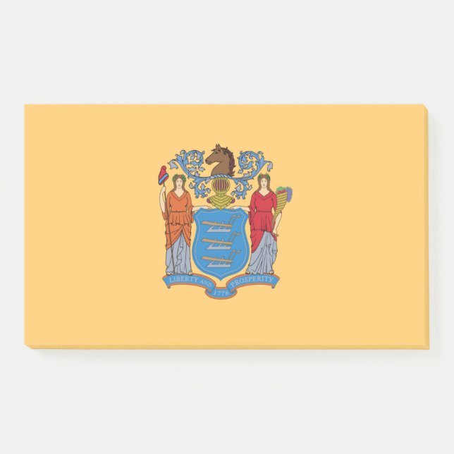 Anmerkungen unter der Flagge New Jersey, USA Post-it Klebezettel (Vorderseite)