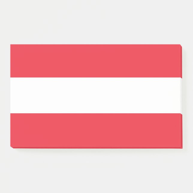 Anmerkungen unter der Flagge Österreichs Post-it Klebezettel (Vorderseite)