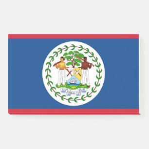 Anmerkungen unter der Flagge von Belize Post-it Klebezettel