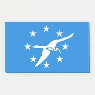 Anmerkungen unter der Flagge von Corpus Christi, U Post-it Klebezettel