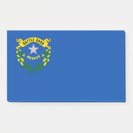 Anmerkungen unter der Flagge von Nevada, USA Post-it Klebezettel