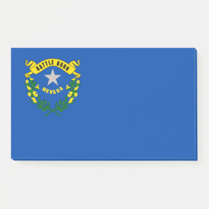 Anmerkungen unter der Flagge von Nevada, USA Post-it Klebezettel
