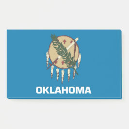 Anmerkungen unter der Flagge von Oklahoma Staat, U Post-it Klebezettel