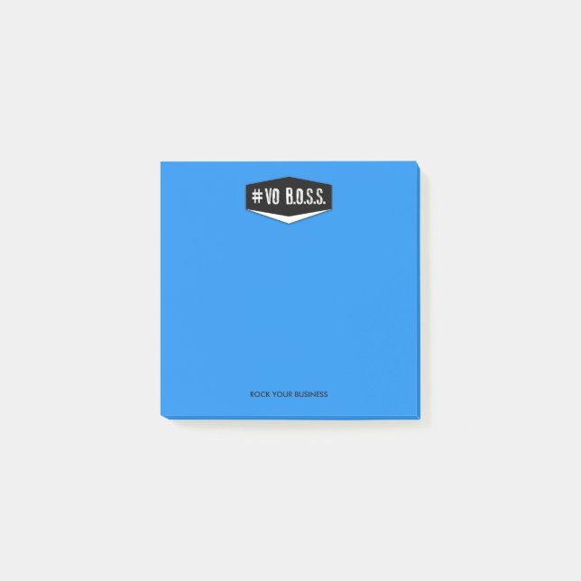 Anmerkungen Vl-CHEF Blau-3 x 3 Post-it Klebezettel (Vorderseite)