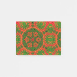 Anmerkungen zu Orange und Green Kaleidoscope Post-it Klebezettel