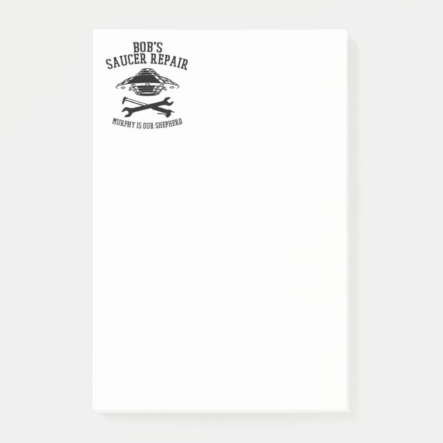 Anmerkungen zum BSR-Logo Post-it Klebezettel (Vorderseite)