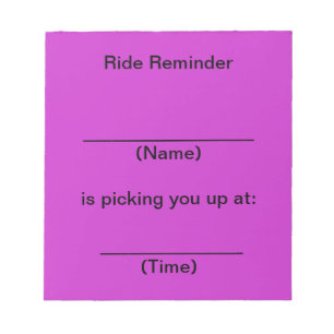 Anmerkungen zur Erinnerung (hell Lila) Notizblock