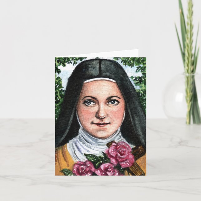 Anmerkungs-Karte St Therese de Lisieux Karte (Vorderseite)