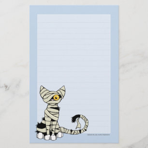 Anmerkungs-Papier der Mama-Katzen- Halloween Briefpapier