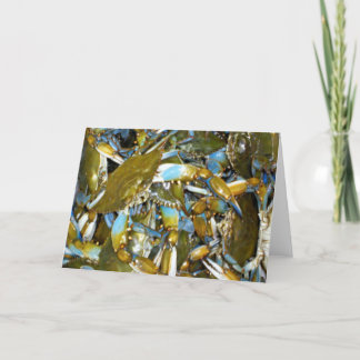 Anmerkungskarte der blauen Krabbe Karte