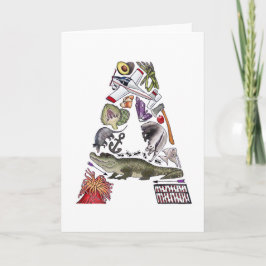 Anmerkungskarte des Monogramms "A"