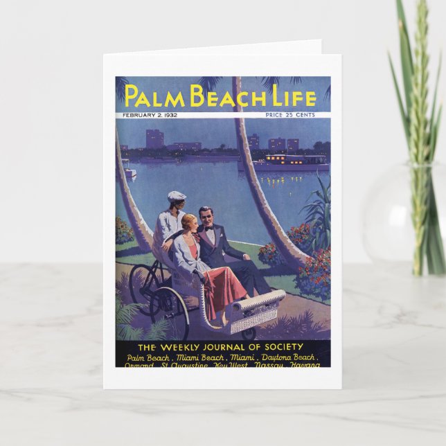 Anmerkungskarte des Palm Beach-Lebens #4 Karte (Vorderseite)