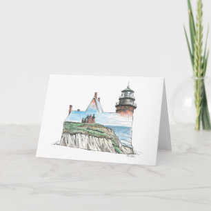 Anmerkungskarte mit Südostleuchtturm, Block-Insel Karte