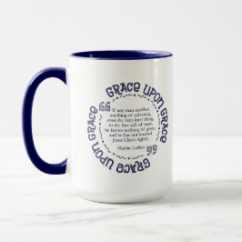"Anmut nach Anmut" 15 Unze. Tasse (Marine)