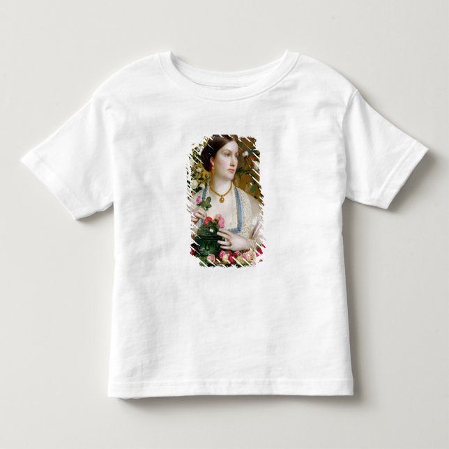 Anmut-Rose, 1866 (Öl auf Platte) Kleinkind T-shirt (Vorderseite)