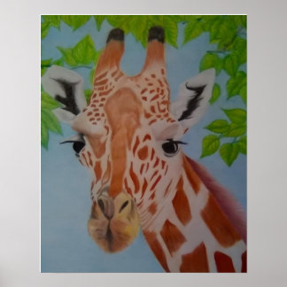 Anmutige Giraffe Poster