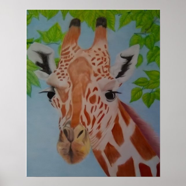 Anmutige Giraffe  Poster (Vorne)