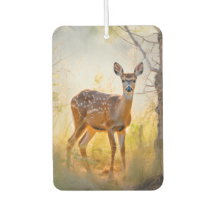 Anmutige Hirsche im Wald Naturdesign Autolufterfrischer