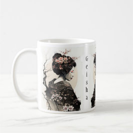 Anmutige japanische Geisha - Kaffeetasse